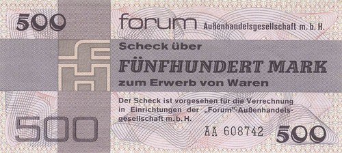 Ddr banknote 500 mark - ddr,