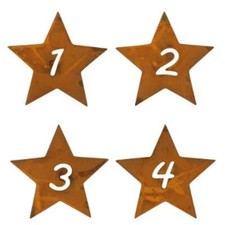 4er Set Kerzenstecker Sterne