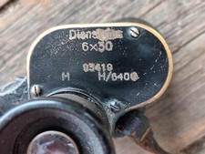 Frühes schweres 6x30 Dienstglas Spindler & Hoyer Göttingen Strichplatte, Messing