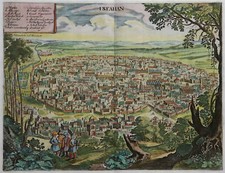 Isfahan - Esphahan - Olearius / Rothgiesser, Hamburg 1696 - Seltenes Original