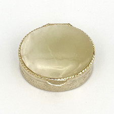 Vintage Pillendose Onyx Marmor