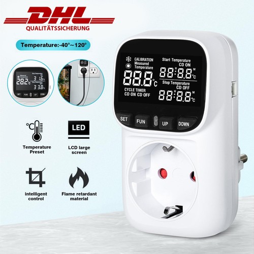 Digital led temperaturregler - led,