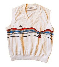 Adidas Ivan Lendl Vintage Weste Tennis Sweatshirt Pullover 1987 Wimbledon 80s M