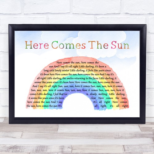 Here comes the sun - comes, aquarell