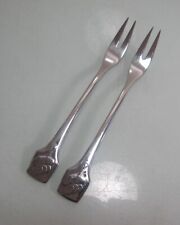 2 x Fleischgabel Wurstgabel Aufschnittgabel 18,7 cm BSF Relief Edelstahl