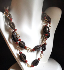 Kette Edelstahl Jaspis 70er