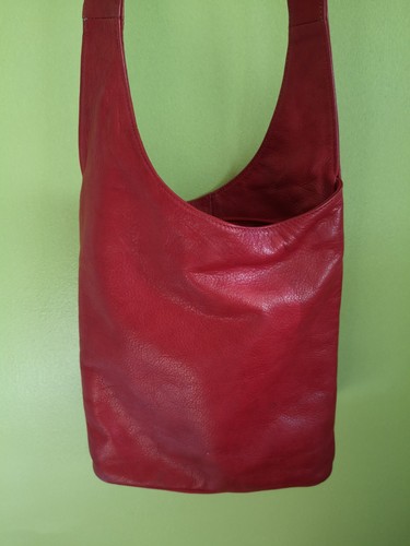 Damen tasche rot echt leder - echt,