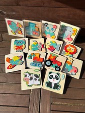 Holzpuzzle - Steckpuzzle - Einlegepuzzle - Lernspiel