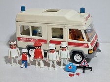 Playmobil 3456 V1 Alter Krankenwagen Fahrzeug Kastenwagen Arzt Krankenschwester