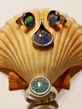 Altes Opal Schmuck-Set in