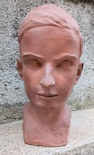 Keramik Kopf 2. WK lebensgroß