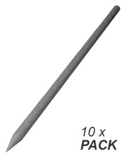 10x Recycling Zaunpfahl grau -
