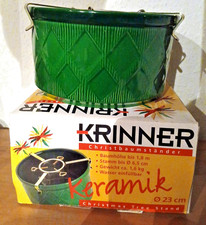 KRINNER Vintage Keramik Christbaumständer Weihnachtsbaumständer Keramik D 23 cm