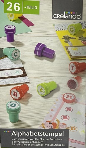 Crelando alphabetstempel set - crelando, alphabetstempel-set