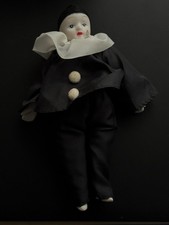 Harlekin Stoffpuppe mit