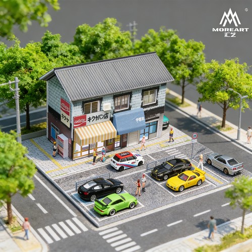 Diorama garage szene - 1/64,