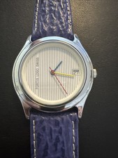 Fortis Logo Swiss Armbanduhr *unisex* Original Lederarmband Blau