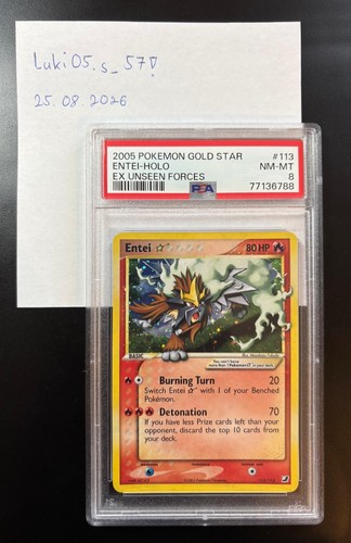 Pokemon karte gold star entei - star,