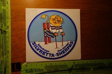 Alter Aufkleber Sport Ski Ausrüstung Bindung Skiträger Silvretta Sherpas