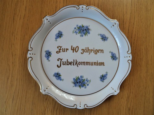 Gedenkteller zur jährigen - zur, 40