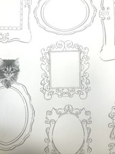 Little Star Luxus Tapete LS10700 Spiegel Katzen Weiß Grau 3D fotorealistisch