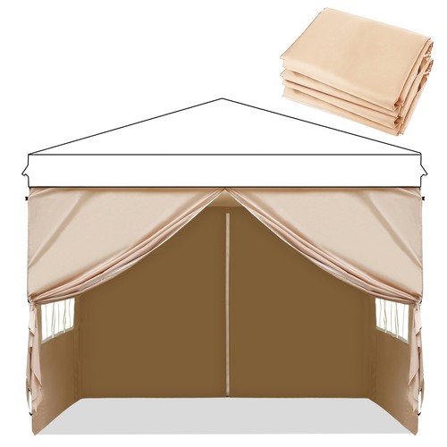 4er set pavillon seitenwände - set,