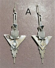 Ohrhänger,925er Silber,mit verschiedenen Edelsteinen!-Länge 7 cm,Breite 2,3 cm.