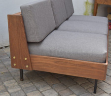 Daybed 3er Sofa massiv Teak
