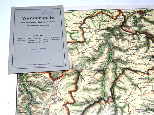 Alte wanderkarten karte des - alte,