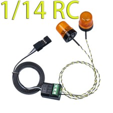 LED 5V Warnlicht Rotierendes Licht Für 1/14 Tamiya RC LKW Sacnia 770S VOLVO Auto