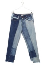 ZADIG & VOLTAIRE DELUXE Used Look Boyfriend-Jeans Patchwork W27 denimblau