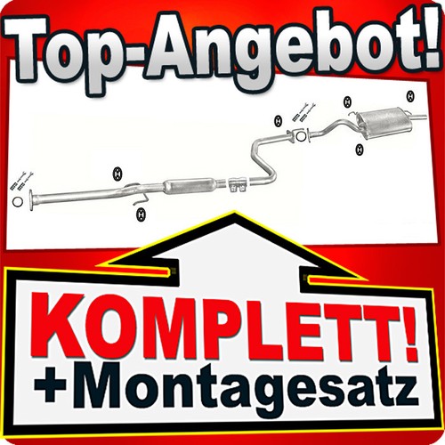 Auspuff für honda civic 5 - v, 1.5