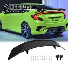 Für Honda Civic Kofferraum Heckspoiler Heckflügel Lippe Einstellbar Matt Schwarz