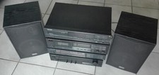 Stereoanlage: Verstärker, CD-Player, Tuner, Tape-Deck und Boxen