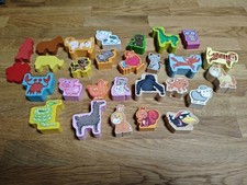 Baby Holzspielzeug Figuren Tiere 28 Stück