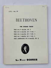 Noten. Beethoven. The String Trios.  Taschenpartitur.