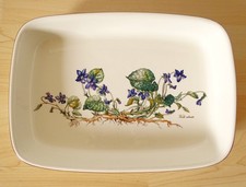 Große Villeroy & Boch Auflaufform Keramik Vilbofour Dekor Viola Ordata 36x25cm