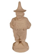 Unbemalte keramikfigur zwerg - keramikfigur,
