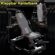 Klappbare Hantelbank Trainingsbank für Home Gym Ganzkörpertraining Krafttraining
