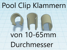 5x Klammern Clip Abdeckplane Pool Abdeckung Abdeckfolie Bestway Intex Schwimmbad