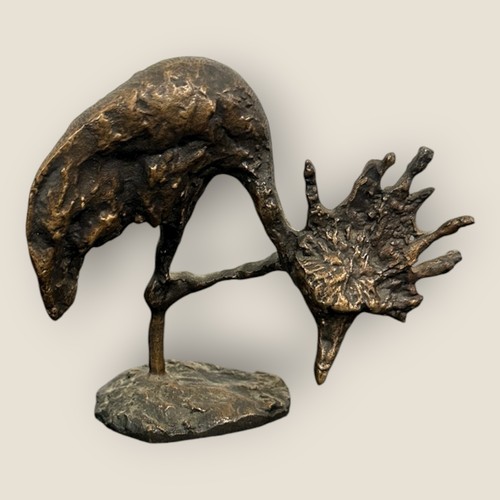 Bronze figur vogel - figur,