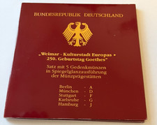 5x10 DM, Gedenkmünzen