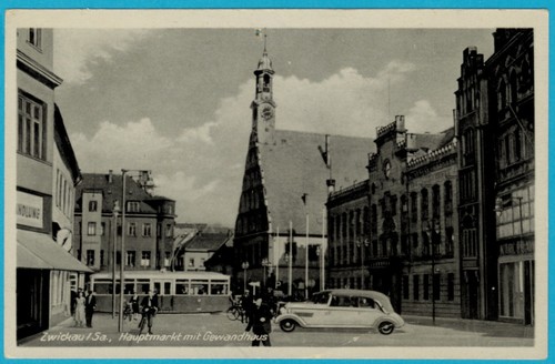 Alte postkarte zwickau - alte,