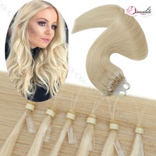 200 Strähnen Remy Echthaar Micro Ring Loop Extensions I Bonding Haarverlängerung