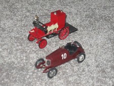 2 alte "Cursor" Modelle "Mercedes-Benz Museum" Feuerspritze (470)und Rennwagen