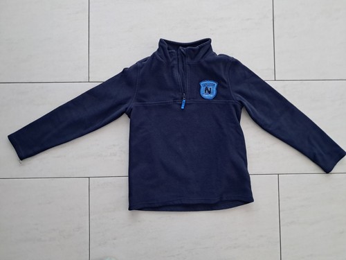 Dunkelblauer fleecepullover - dunkelblauer,