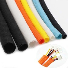 Slotted braided hose fabric