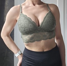 Crop top aus spitze - aus, mit