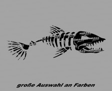 FISCH SKELETT Aufkleber Oil