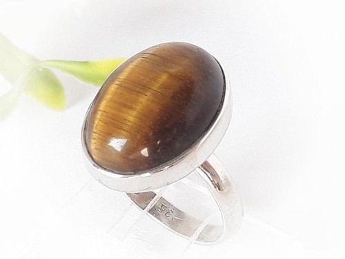 Ring silber 925 tiegerauge - ring,